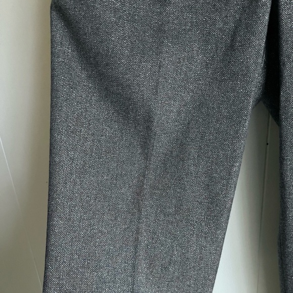 Talbots Wool Blend Metallic High Rise Straight Holiday Brown Office Pants Sz 10 - Picture 3 of 11